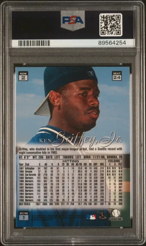 1997 Flair Showcase Ken Griffey Jr. Row 2 back