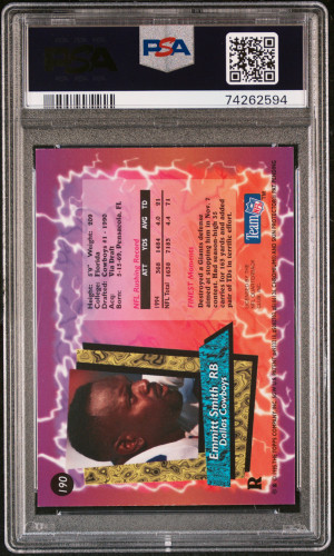 1995 Finest Emmitt Smith Refractor W/Coating back