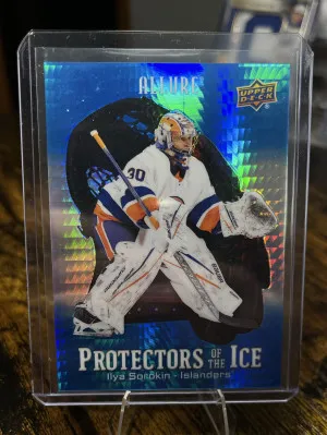 2024-25 UD Allure Blue Spectrum Protectors Of The Ice Ilya Sorokin /50 front