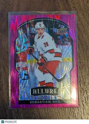 Magenta Sebastian Aho SSP2020-21 Upper Deck Allure  Hurricanes #56 1:150 front