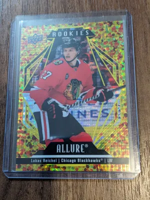 2022-23 Lukas Reichel gold glitter bomb rookies /199 front