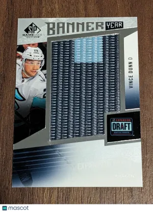 2023-24 SP Game Used Vince Dunn Banner Year - Seattle Kraken Expansion Draft front