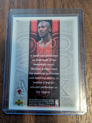 Michael Jordan MJ Exclusives 1999-00 MVP back