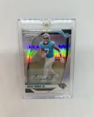 2024 Prizm Brian Thomas Jr Silver Rookie Auto front