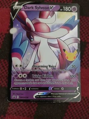 Dark Sylveon V - SWSH134 - SWSH: Sword & Shield Promo Cards (SWSD) front