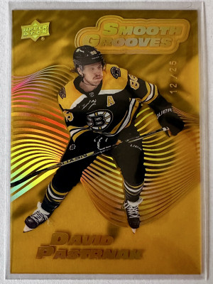 David Pastrnak Smooth Moves Gold /25 back