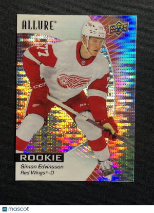 Simon Edvinsson Rookie Red Rainbow Allure 2023-24 Hockey Card 147 front
