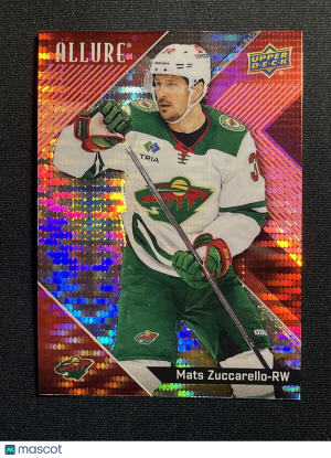 Mats Zuccarello Red Rainbow Allure 2024-25 Hockey Card 89 front