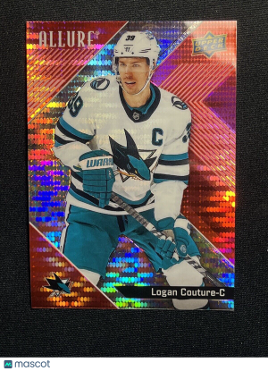Logan Couture Red Rainbow Allure 2024-25 Hockey Card 13 front