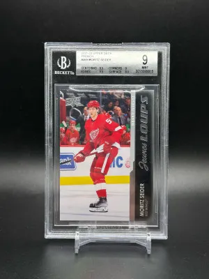 21-22 UD Young Guns French Moritz Seider front