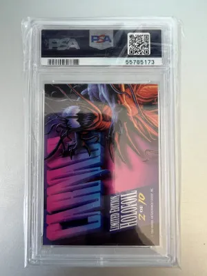 1994 Marvel Masterpieces Holofoil Carnage #2 PSA 8 back