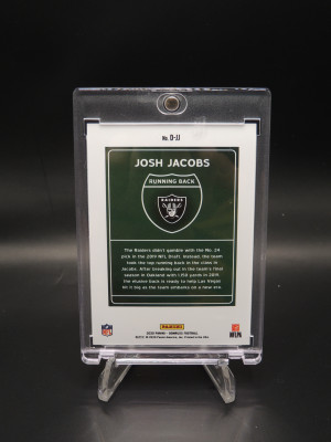 2020 Donruss Josh Jacobs Downtown back