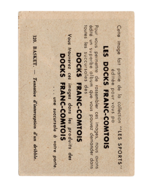 1952 Motte Cordonnier Les Sports Par Les Images #120 Basketball (France) back