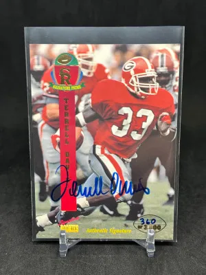 Terrell Davis 1995 Signature Rookies Prime Rookie Auto /3000 #12 front