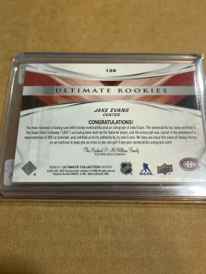 2020 Ultimate Collection Jake Evan RPA /15 back