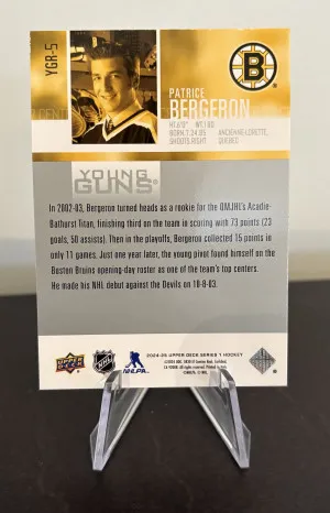 24-25 UD - Patrice Bergeron - Young Guns Renewed back