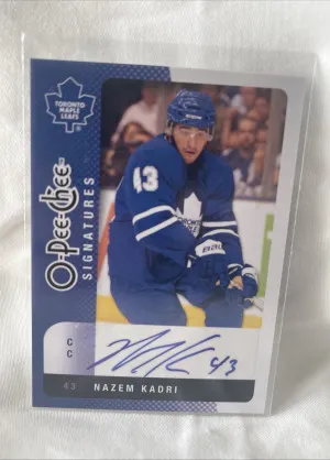 Nazem Kadri 2010-11 O-Pee-Chee Signatures OS-NK front