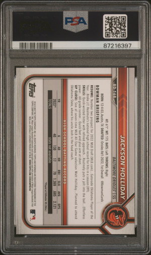 2022 Bowman Draft 1St Edition Jackson Holliday back