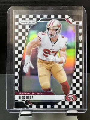 2024 Panini Prizm Nick Bosa #254 Checkerboard Prizm front