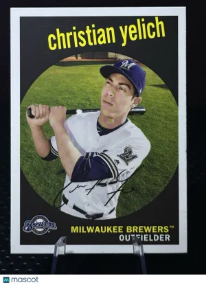 2018 Topps Archives - 1959 Design Christian Yelich #86 front