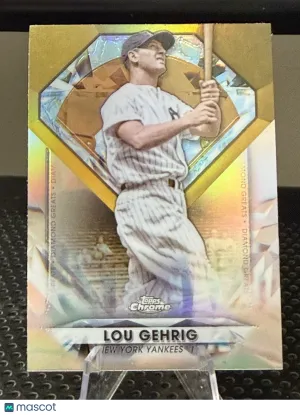 2022 Topps Chrome Update Series - Diamond Greats Chrome Lou Gehrig #DGC-51 front