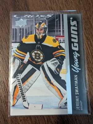 Jeremy Swayman young guns rookie front