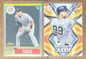 Two Aaron Judge Rookies front