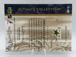 2006-07 Ultimate Collection Mike Modano Game Used Patch/75 back