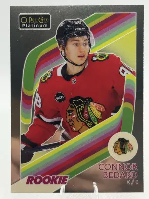 2023-24 OPC Platinum Connor Bedard Retro Rookie front