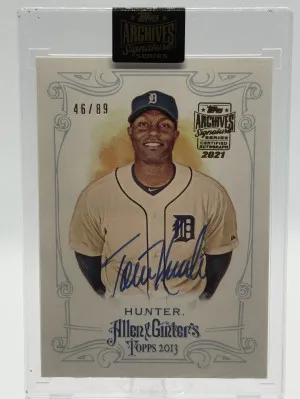 2021 Archives Torii Hunter Auto “2013 Allen And Ginter” front