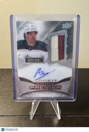 2022-23 UPPER DECK PREMIER MATIAS MACCELLI ROOKIE PATCH AUTO /249 #AR-MA front