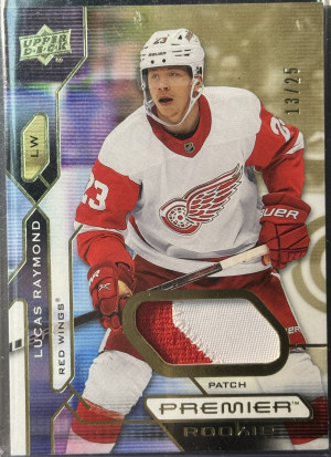 Lucas Raymond Premier Rookie Patch /25 front
