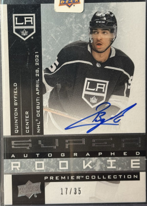 Quinton Byfield Super Rookie Autograph /35 front