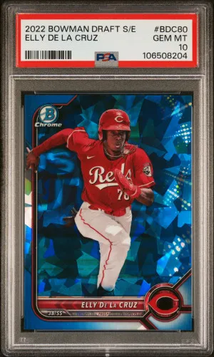 2022 Bowman Draft Chrome Sapphire Edition Elly De La Cruz front