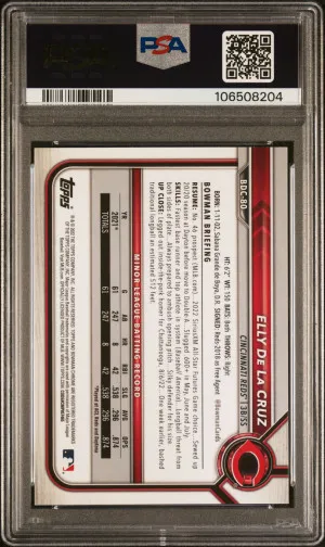 2022 Bowman Draft Chrome Sapphire Edition Elly De La Cruz back