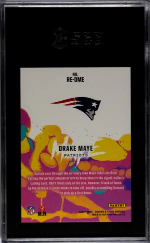 2024 Panini Rookies & Stars Drake Maye Exclusive Rookie Patriots SGC 10 back