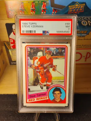 1984 Topps Steve Yzerman Rookie front