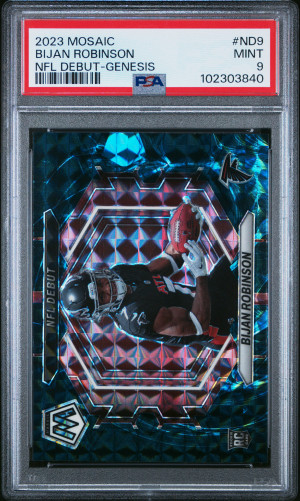 2023 Panini Mosaic Nfl Debut Bijan Robinson Nfl Debut-Genesis front