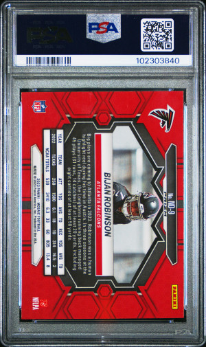 2023 Panini Mosaic Nfl Debut Bijan Robinson Nfl Debut-Genesis back