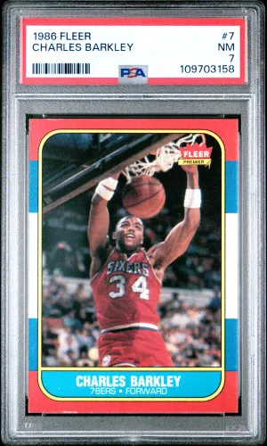 1986 Fleer Charles Barkley front