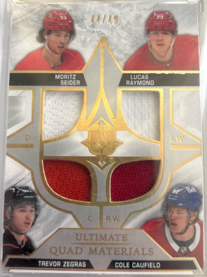 Seider Raymond Zegras Caufield RC Jersey /49 front