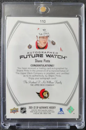 Shane Pinto Future Watch Auto back