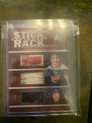 Mike Bossy/ Bryan Trottier/ Denis Potvin Stick Rack front
