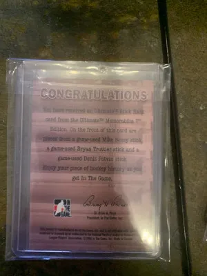 Mike Bossy/ Bryan Trottier/ Denis Potvin Stick Rack back