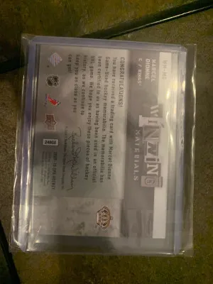 Marcell Dionne Winning Materials back