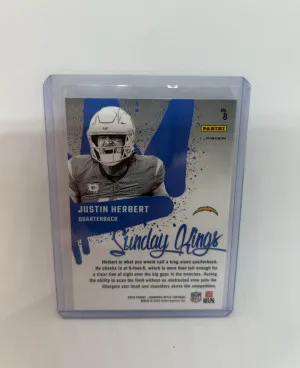 2024 Optic Football Justin Herbert Sunday Kings Sp back