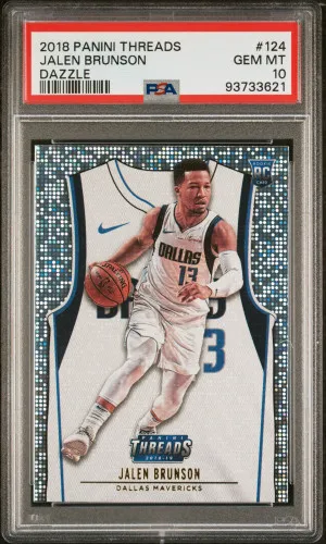2018 Panini Threads Jalen Brunson Dazzle front