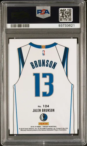 2018 Panini Threads Jalen Brunson Dazzle back