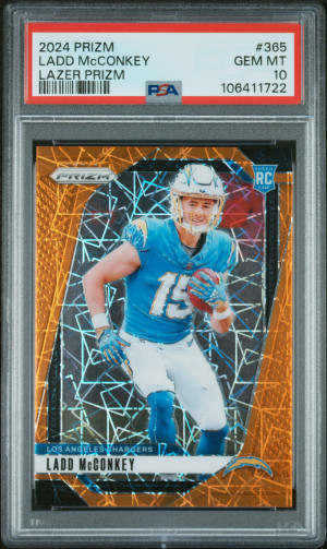 2024 Panini Prizm Ladd Mcconkey Lazer Prizm front