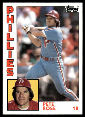 1984 Topps #300 Pete Rose front